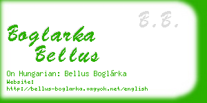 boglarka bellus business card
