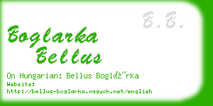boglarka bellus business card